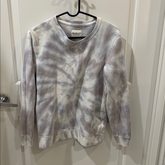 Abercrombie & Fitch Tops - Abercrombie & Fitch Gray Tie-Dye Crewneck Sweatshirt Women’s XS